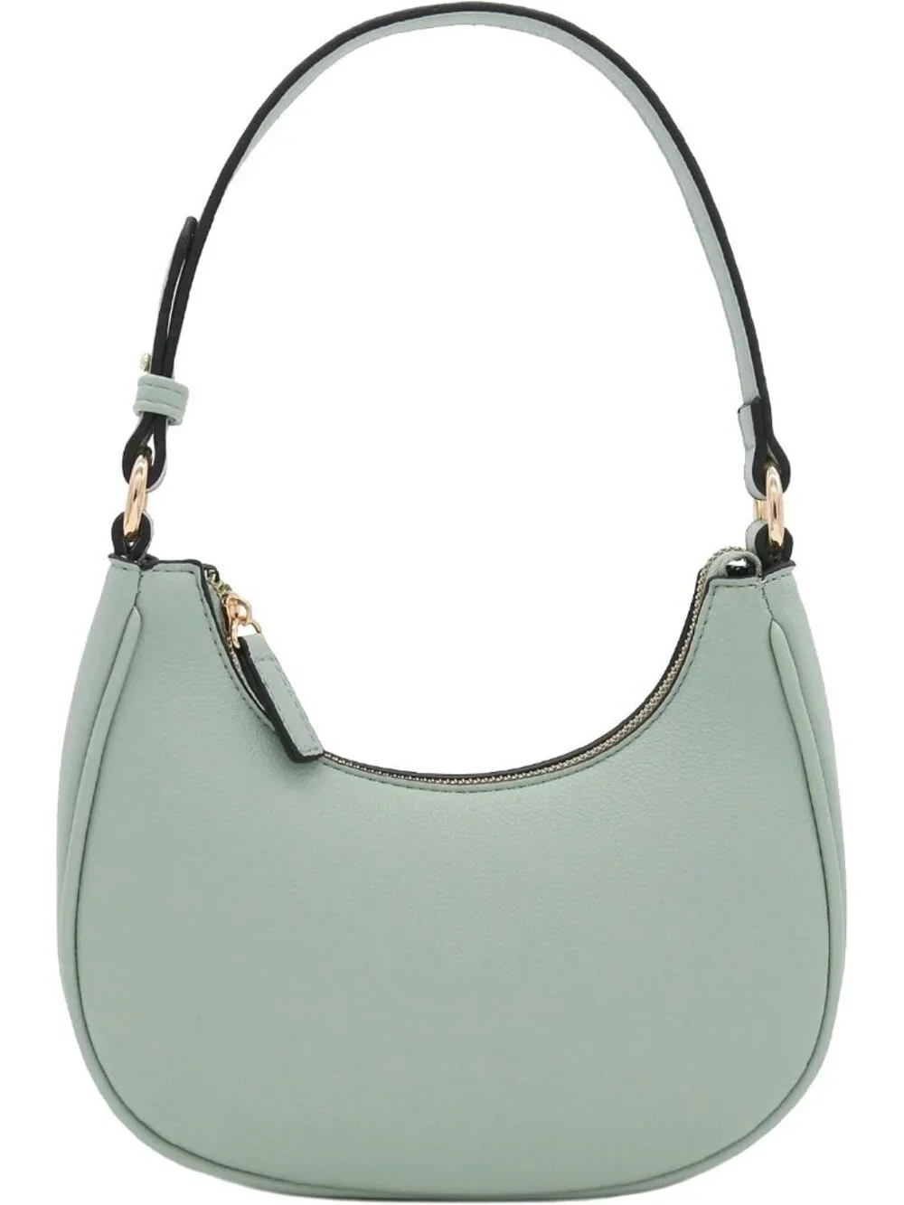 Women Mint Small Crescent For Trendy Underarm Purse Zipper Shoulder Bag